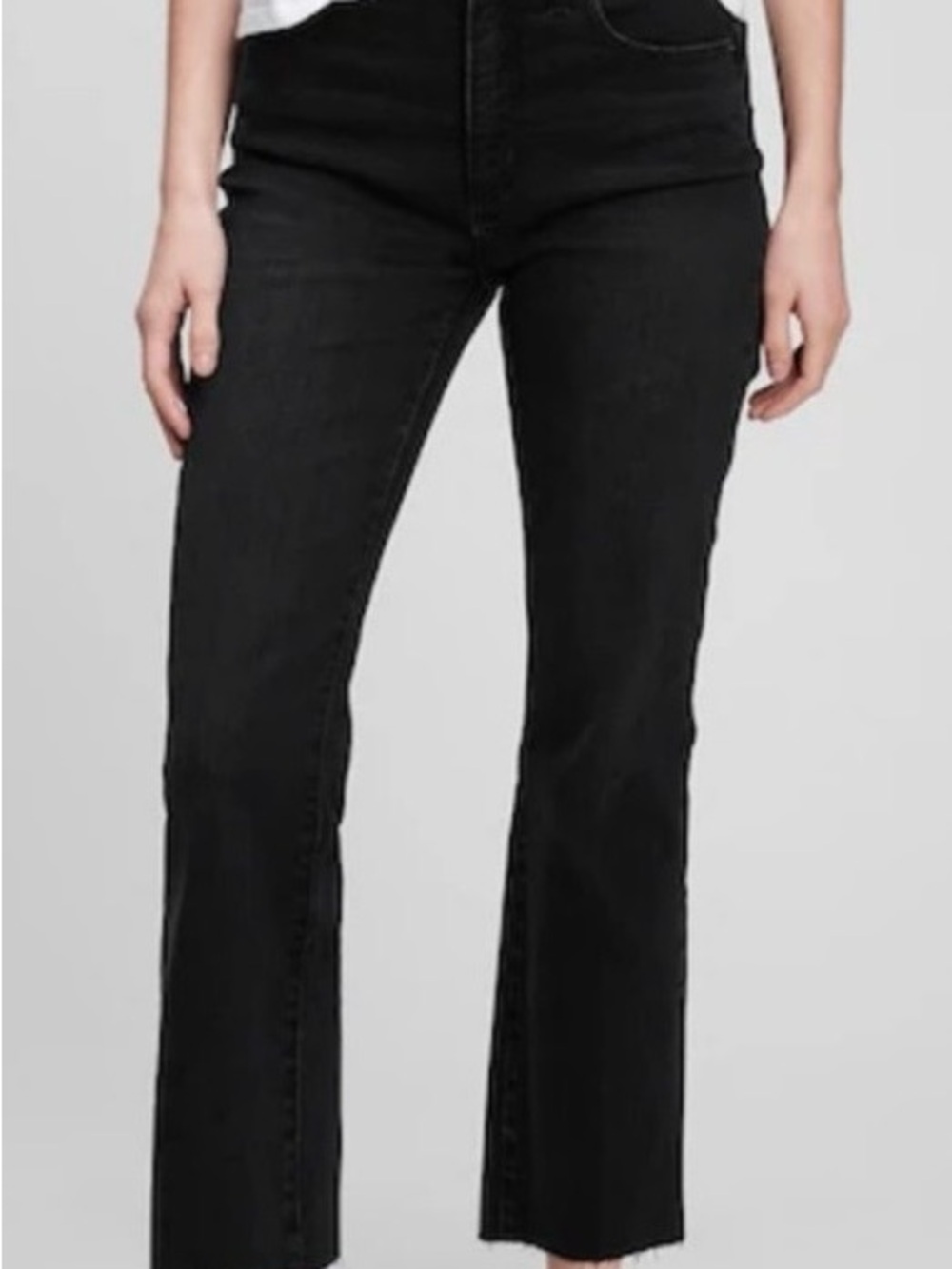 GAP Black Flare Wide-Leg Jeans